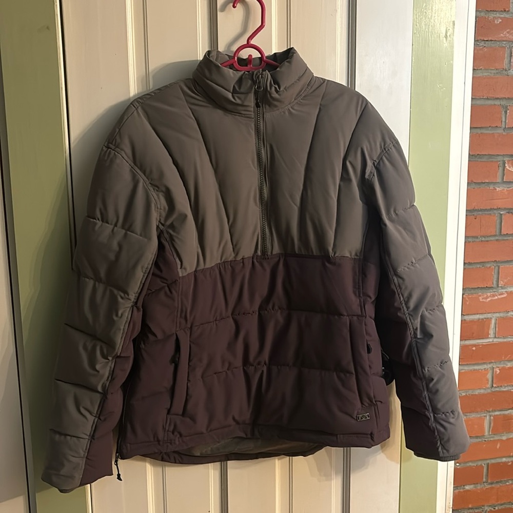 Anorak Style Puff Jacket Ems 2 Color Block - image 1